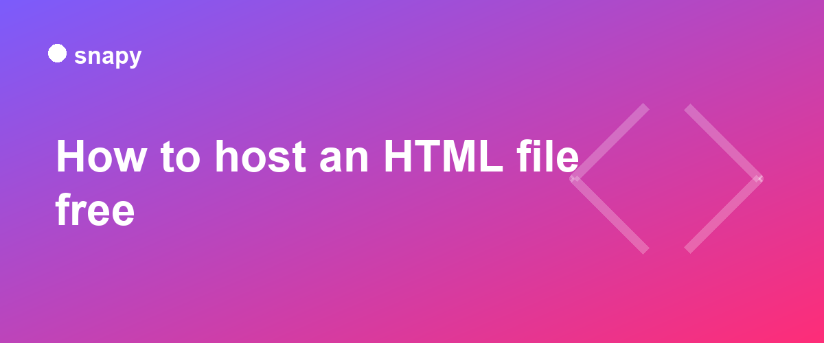 How to Host a Static Site for Free (No Git, No Build Step)