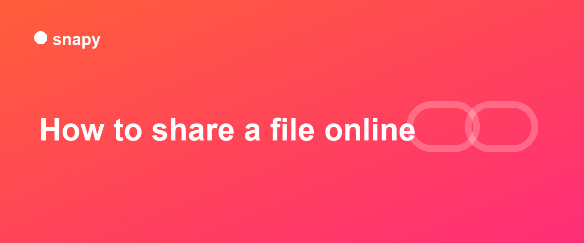 How to share a file online