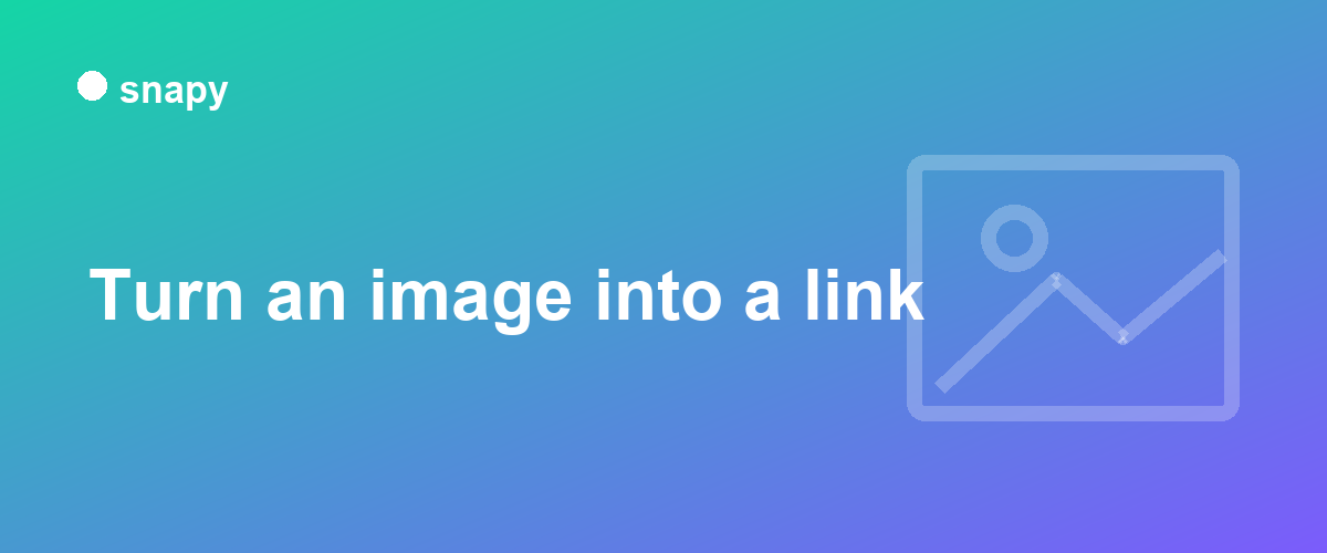 Turn an image into a link