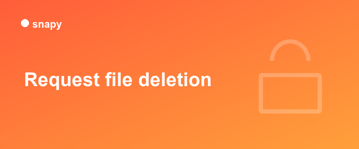 Request file deletion